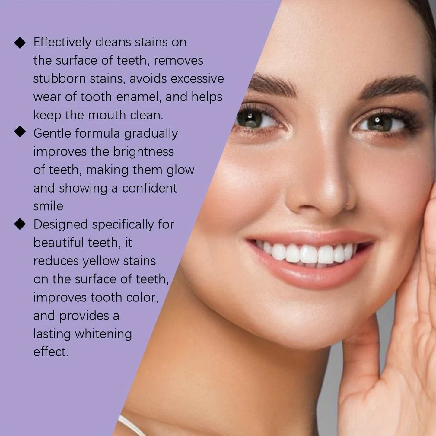 Purple Teeth Whitening Strips Easy Dry Use