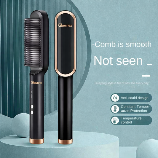 2-in-1 Negative Ion Hair Straightener Comb