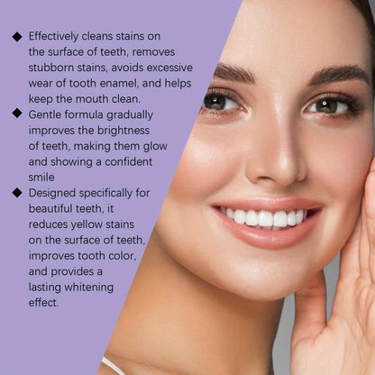 Purple Teeth Whitening Strips Easy Dry Use
